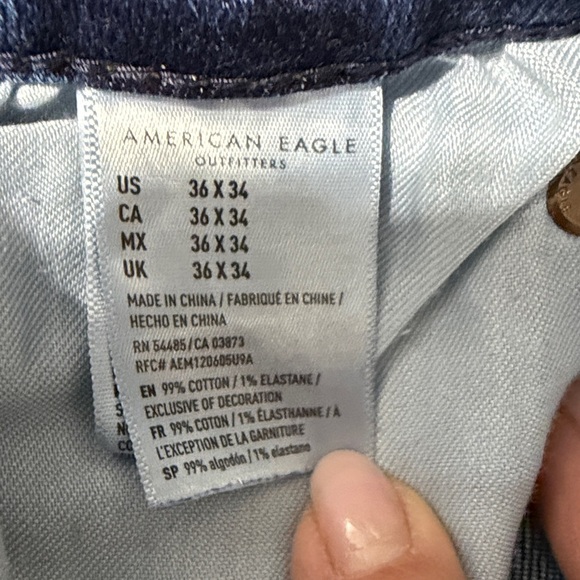 American Eagle 🦅 original bootcut jeans. 36x34 - Picture 5 of 7